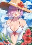 【FGO】水着のマシュ後輩イラスト！！　早く夏来ないかなぁ