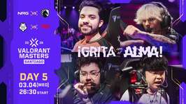 「VALORANT Masters Santiago 2026」Day5 – NRGがTeam Liquidに2-0で勝利、G2 EsportsがT1を2-0で下す ─ プレイオフ進出チームが決定
