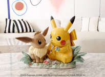 ピカチュウ＆イーブイの100万円のオブジェが登場。288体限定制作となる精緻な作品